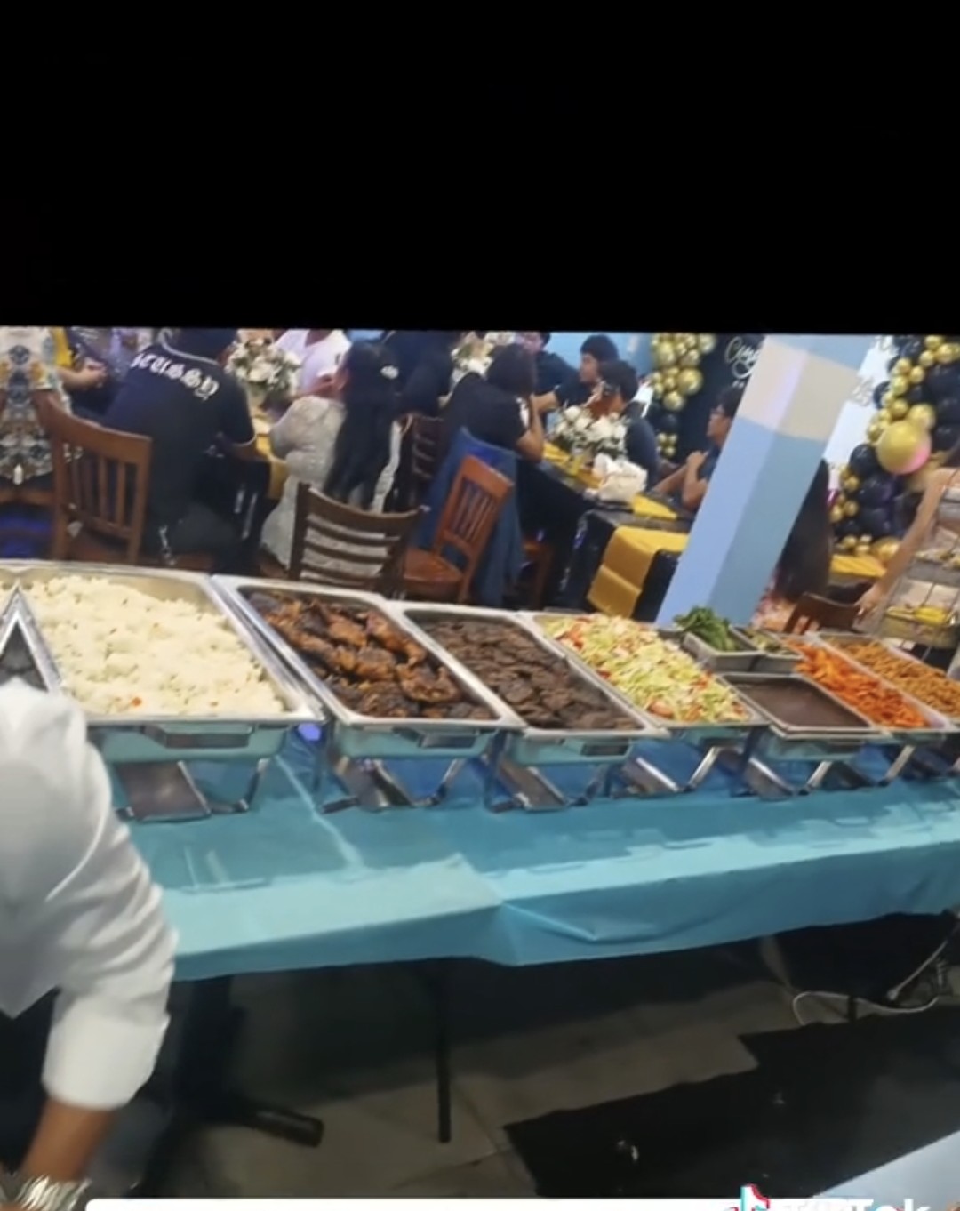 Guatemalan catering setup for large group event in Bergen County NJ